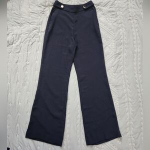 H&M Navy blue wide leg trousers